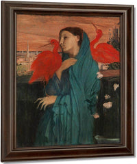 Young Woman With Ibis By Edgar Degas Fine Art Print