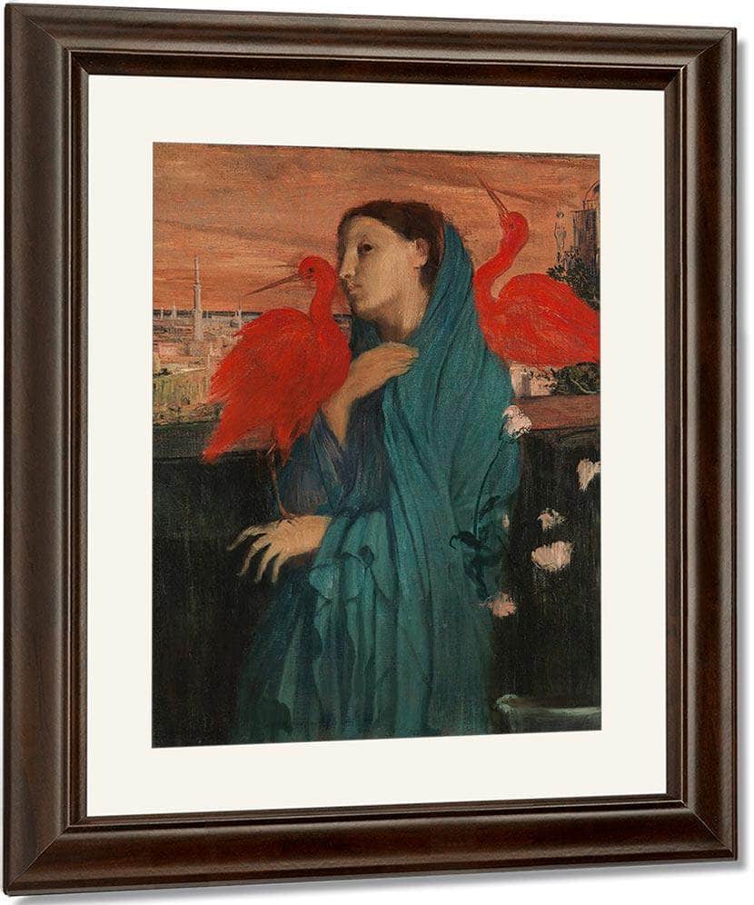 Young Woman With Ibis By Edgar Degas Fine Art Print