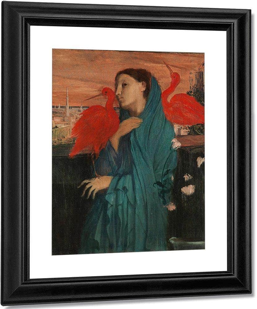 Young Woman With Ibis By Edgar Degas Fine Art Print