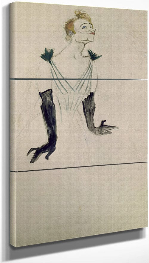 Yvette Guilbert (1865 1944) By Henri Marie Raymond De Toulouse Lautrec Monfa Fine Art Print