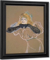 Yvette Guilbert (1867 1944) Singing 'Linger, Longer, Loo' By Henri Marie Raymond De Toulouse Lautrec Monfa Fine Art Print