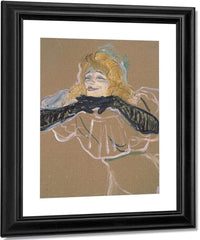 Yvette Guilbert (1867 1944) Singing 'Linger, Longer, Loo' By Henri Marie Raymond De Toulouse Lautrec Monfa Fine Art Print