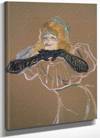 Yvette Guilbert (1867 1944) Singing 'Linger, Longer, Loo' By Henri Marie Raymond De Toulouse Lautrec Monfa Fine Art Print