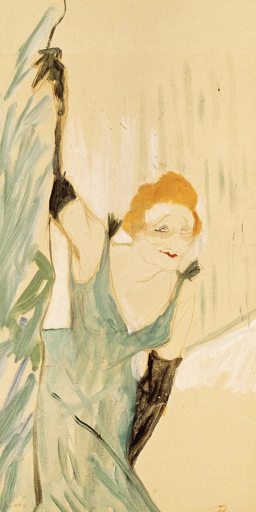 Yvette Guilbert (1867 1944) Taking A Curtain Call By Henri Marie Raymond De Toulouse Lautrec Monfa Fine Art Print