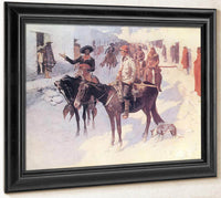 Zebulon Pike Entering Santa Fe By Frederic Remington Fine Art Print