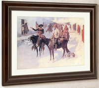 Zebulon Pike Entering Santa Fe By Frederic Remington Fine Art Print
