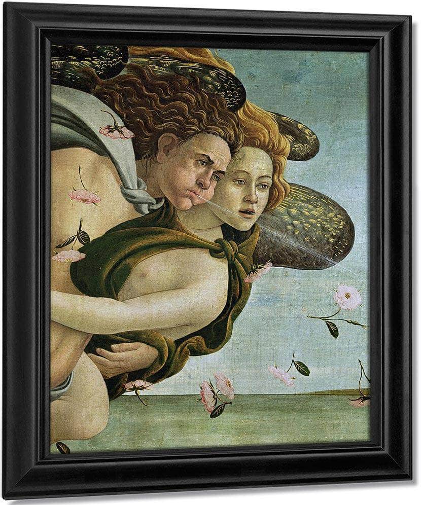 Zephyr And Chloris Detail From The Birth Of Venus By Sandro Botticelli Fine Art Print