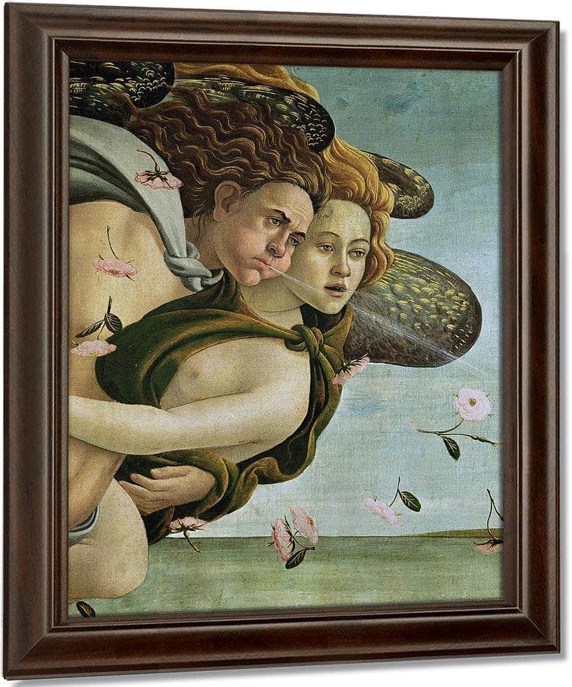 Zephyr And Chloris Detail From The Birth Of Venus By Sandro Botticelli Fine Art Print