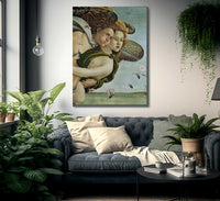 Zephyr And Chloris Detail From The Birth Of Venus By Sandro Botticelli Fine Art Print