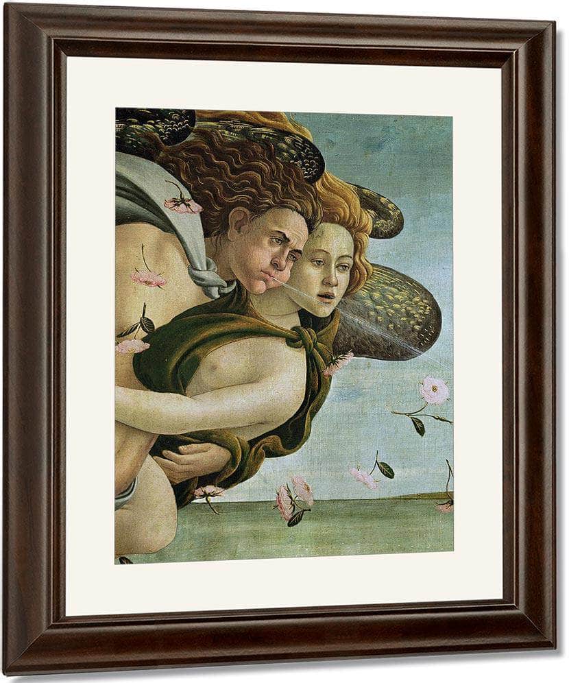 Zephyr And Chloris Detail From The Birth Of Venus By Sandro Botticelli Fine Art Print