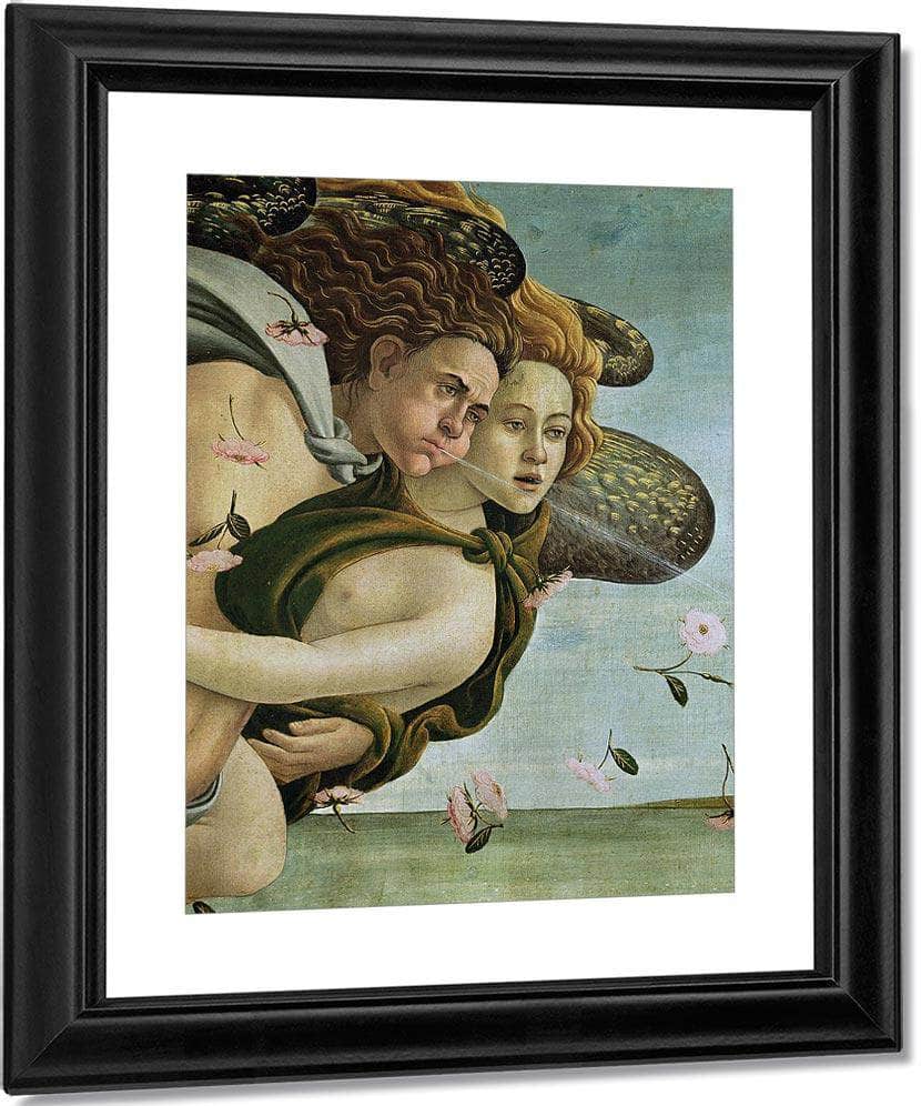 Zephyr And Chloris Detail From The Birth Of Venus By Sandro Botticelli Fine Art Print