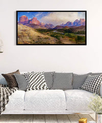 Zion Valley, South Utah Painting Thomas Moran Canvas Art Fine Art Print