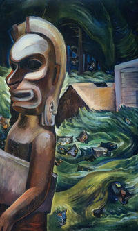 Zunoqua Of By The By Cat By Village By Emily Carr Fine Art Print