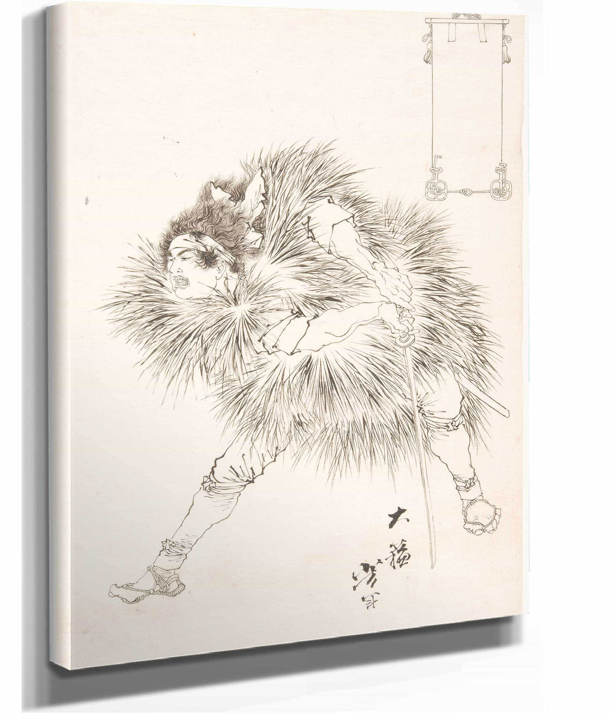 Finished Drawing Of A Warrior by Tsukioka Yoshitoshi