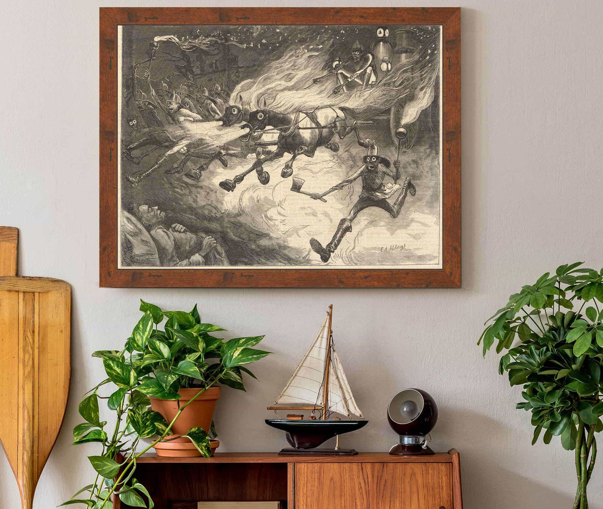 Fire Fire A New Yorkers Nightmare by Edwin Austin Abbey