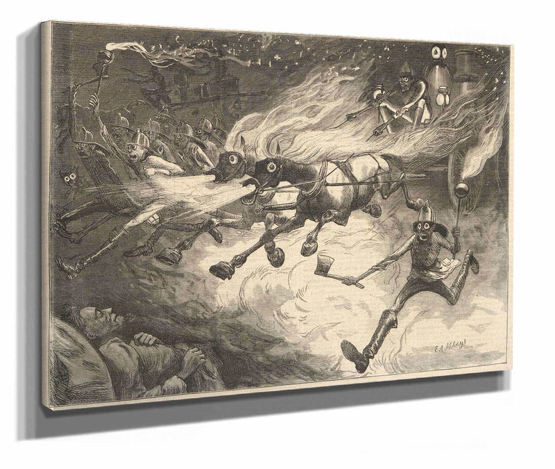 Fire Fire A New Yorkers Nightmare by Edwin Austin Abbey