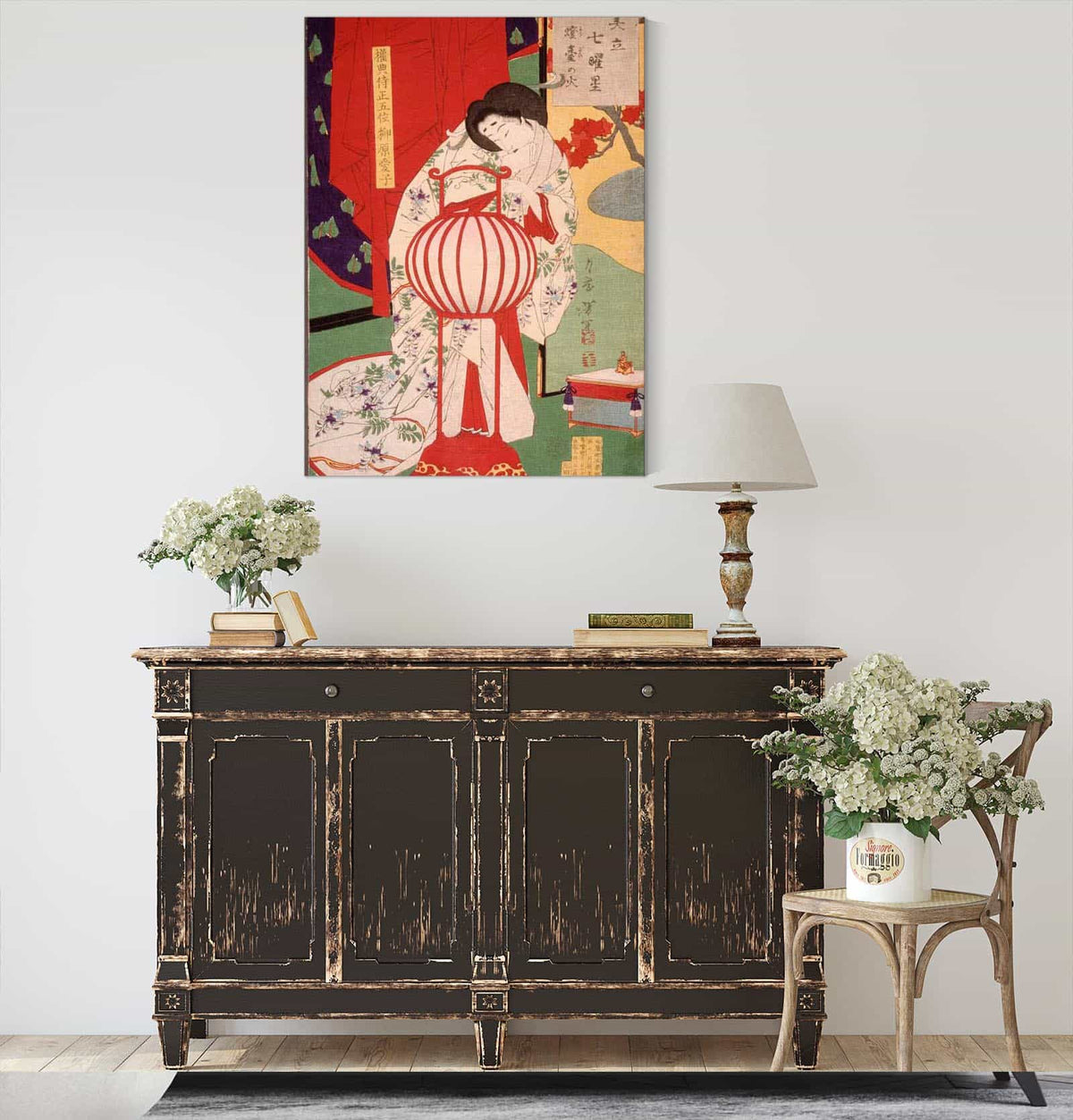 Fire In The Lamp Stand by Tsukioka Yoshitoshi