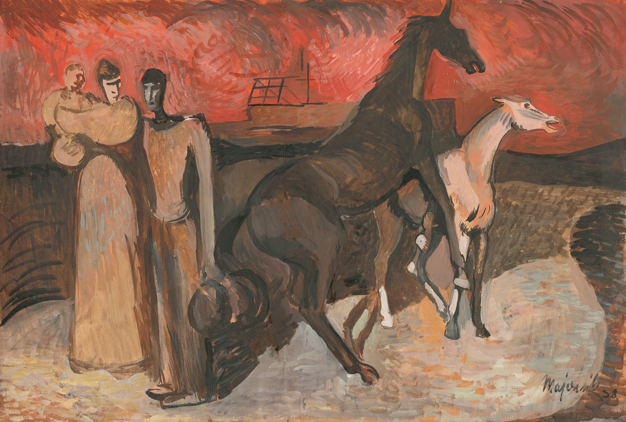 Fire Refugees by Cyprian Majernik