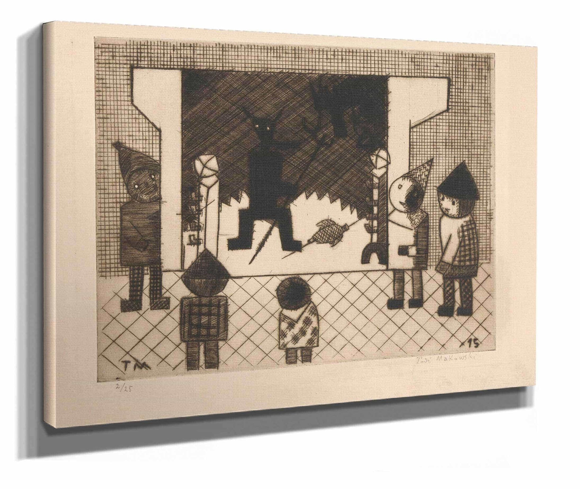 Fireplace by Tadeusz Makowski