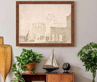 Fireworks In A Piazza  by Guercino