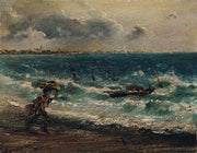 Fischerknabe Am Meeresstrand by Anton Romako