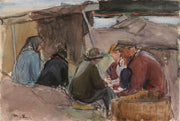 Fisherfolk By The Sea by Magnus Enckell