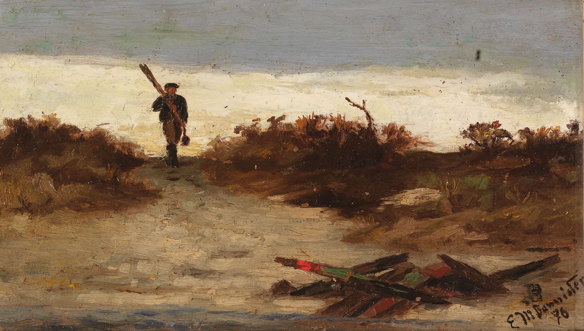 Fisherman By Water by Edward Mitchell Bannister