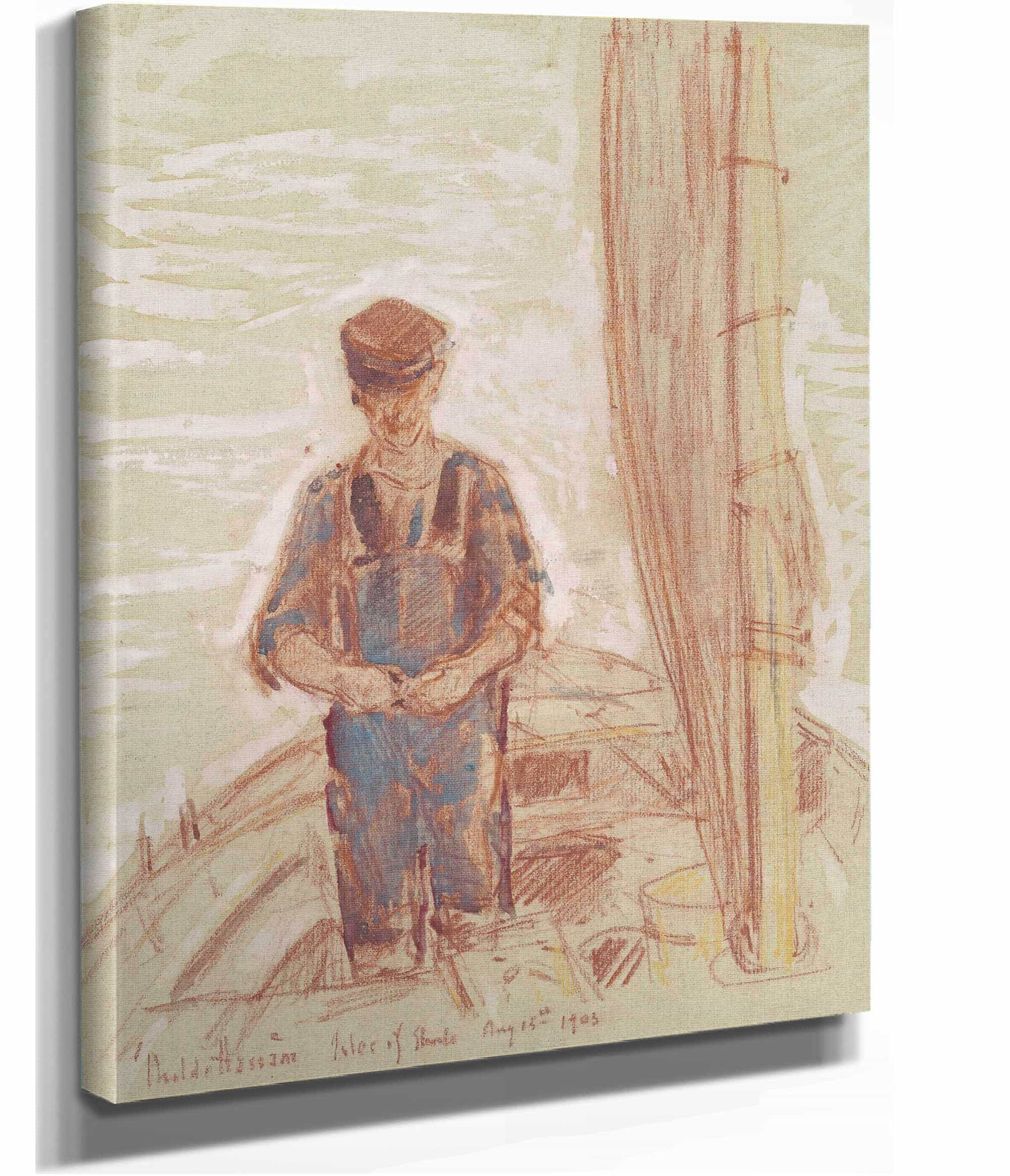 Fisherman Isle Of Shoals by Childe Hassam