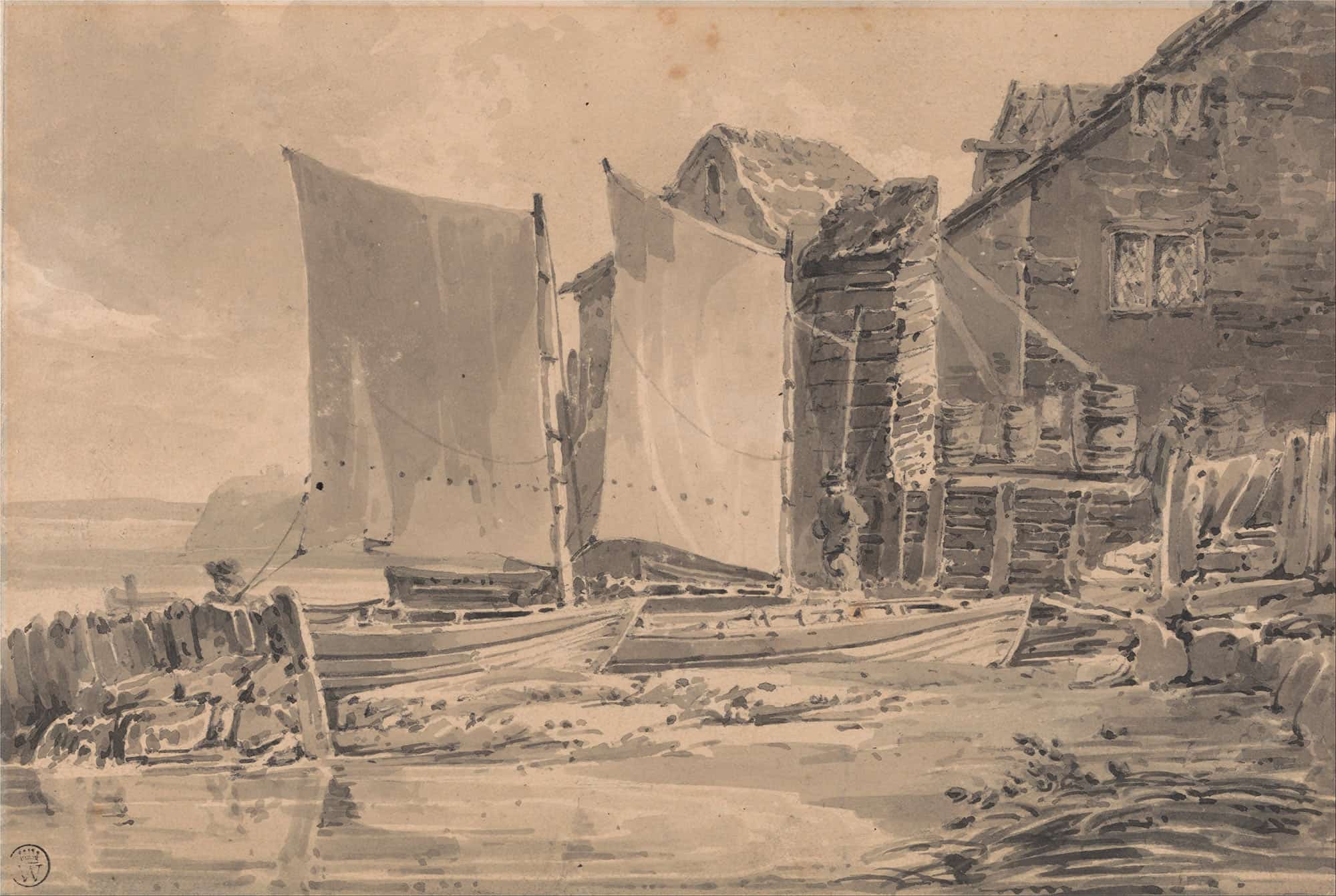 Fishermans Cottage Dover by Joseph Mallord William Turner