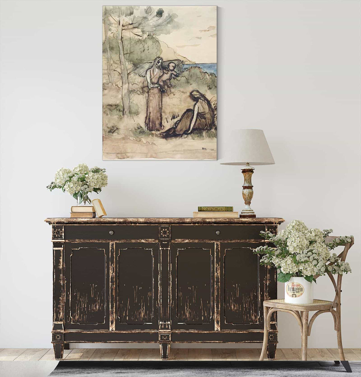 Fishermans Family   by Pierre Puvis De Chavannes