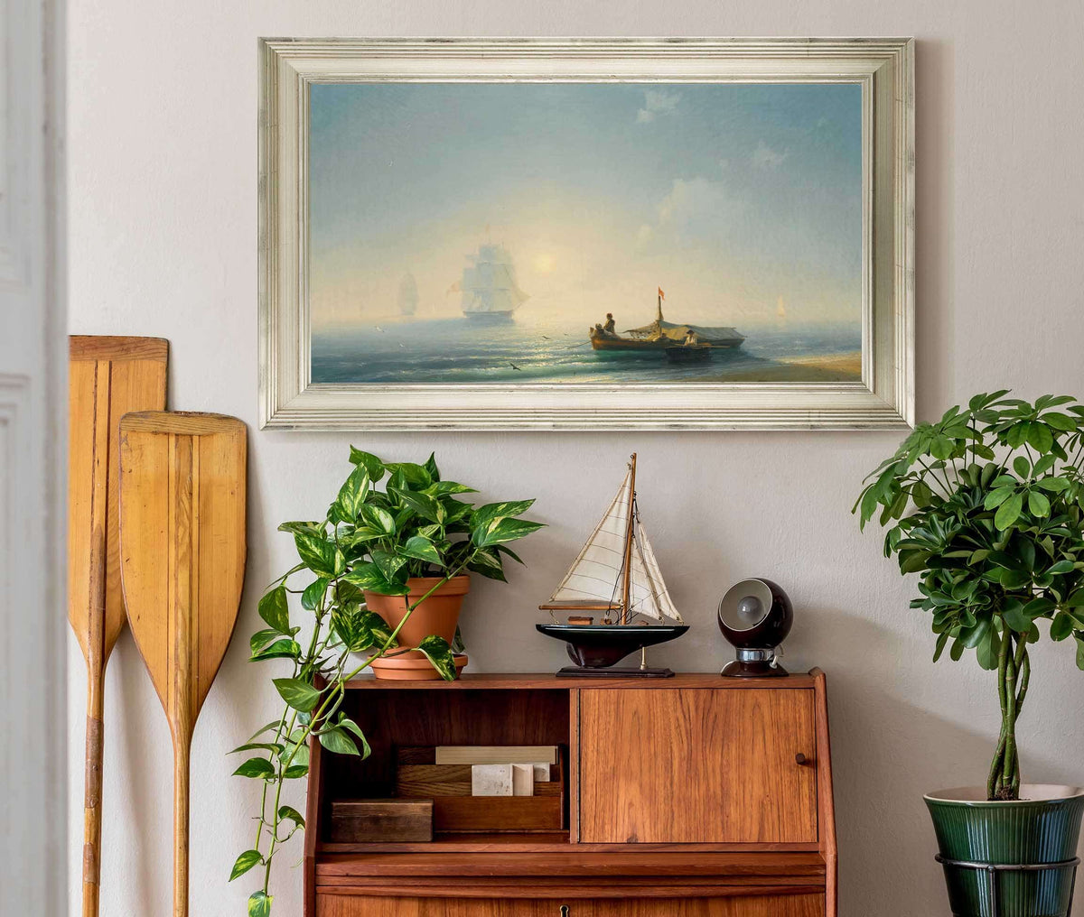 Fishermen At Dawn Naples by Ivan Konstantinovich Aivazovsky