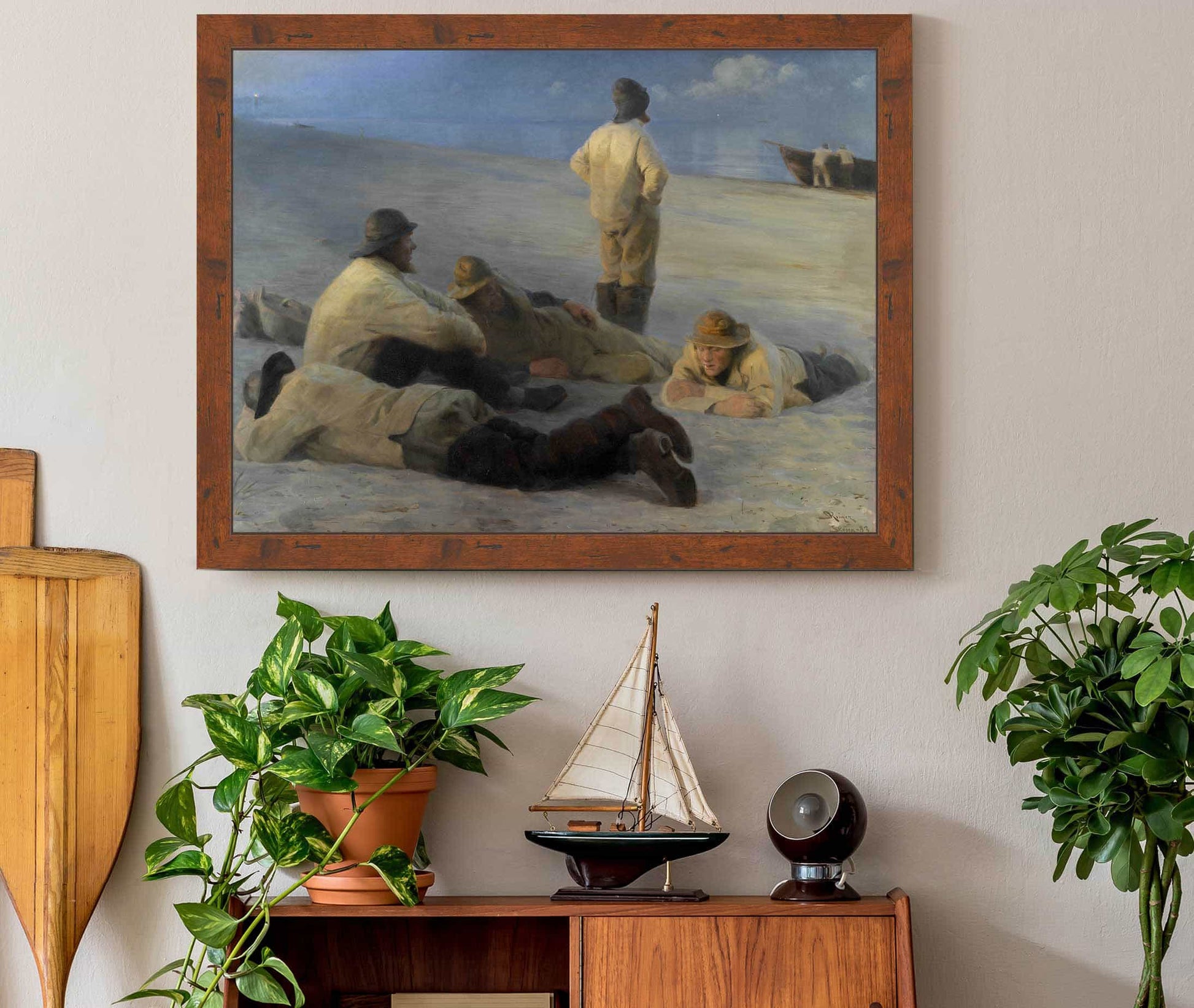 Fishermen At Skagen Beach by Peder Severin Kroyer