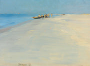 Fishermen On The Beach At Skagen by Peder Severin Kroyer