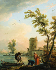 Fishers At Sunrise by Claude Joseph Vernet