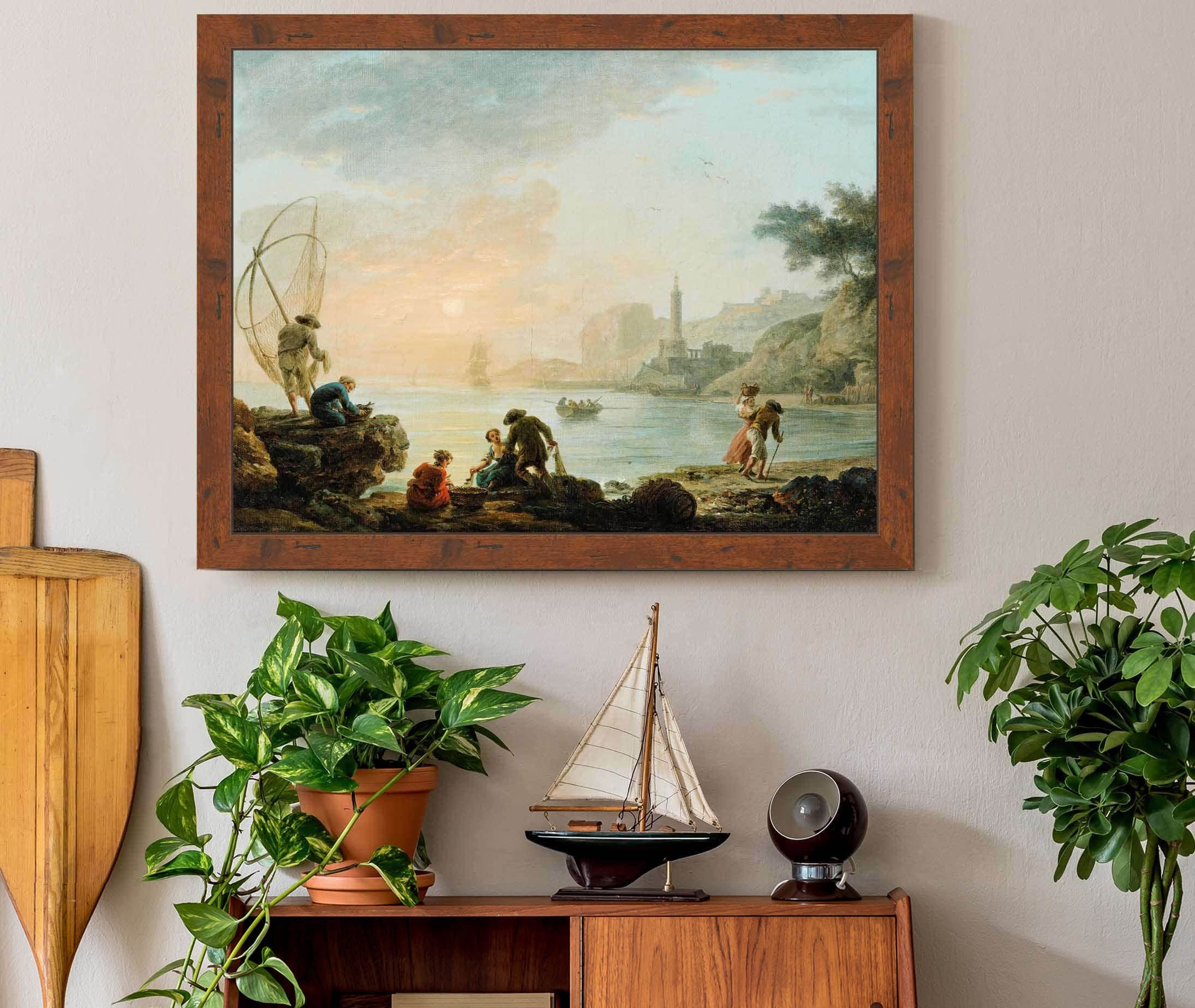 Fishers At The Sunrise by Claude Joseph Vernet