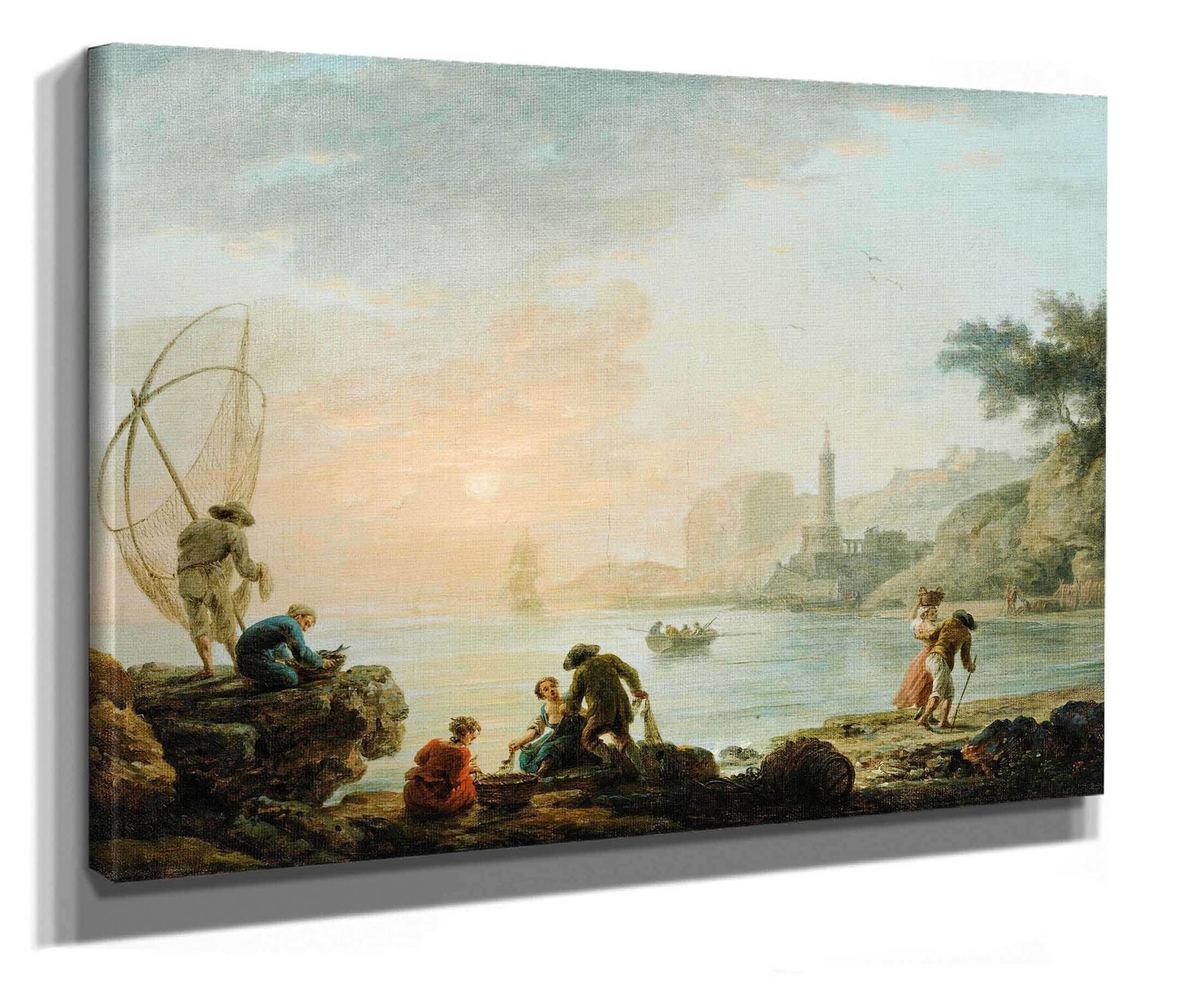 Fishers At The Sunrise by Claude Joseph Vernet
