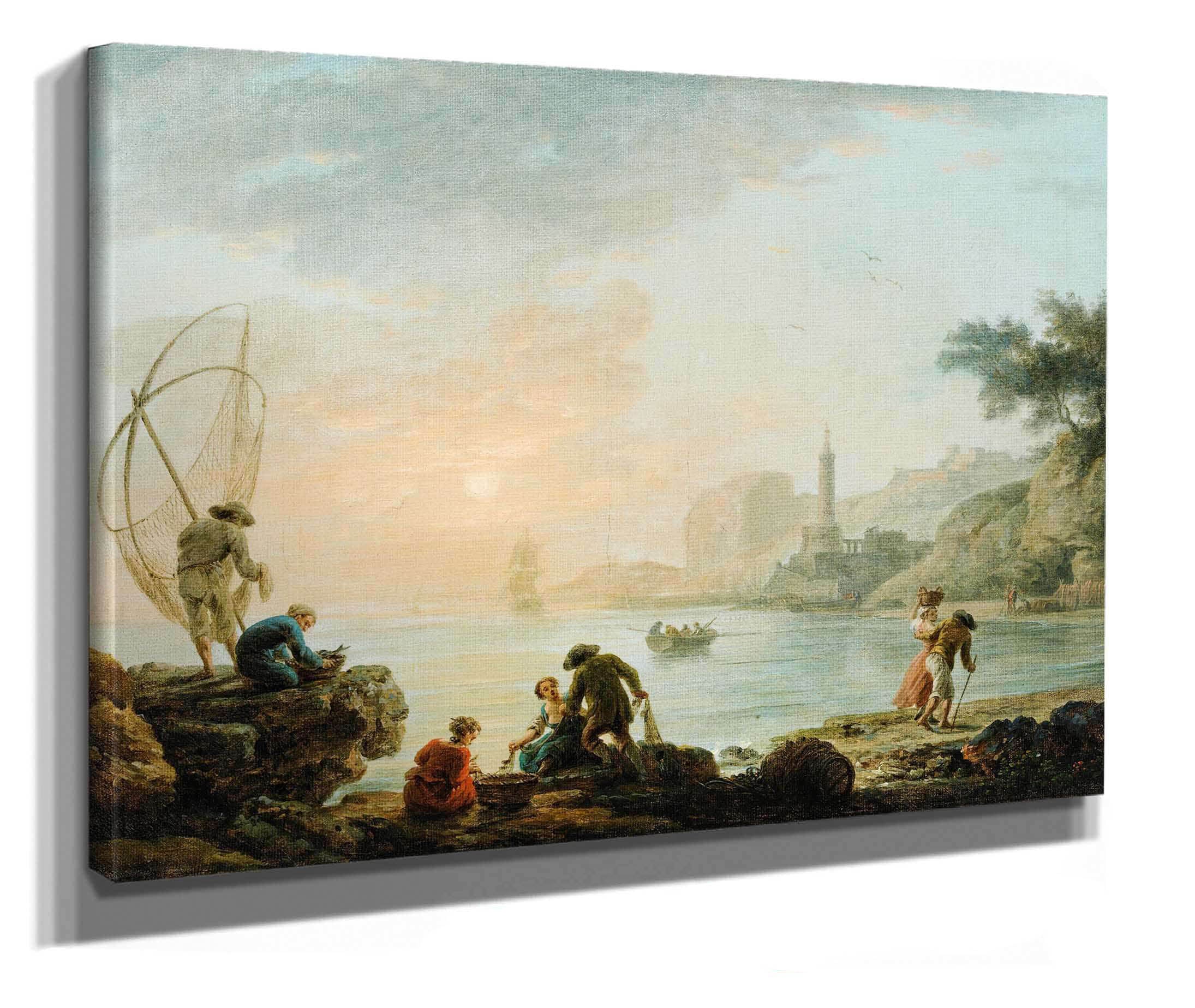 Fishers At The Sunrise by Claude Joseph Vernet
