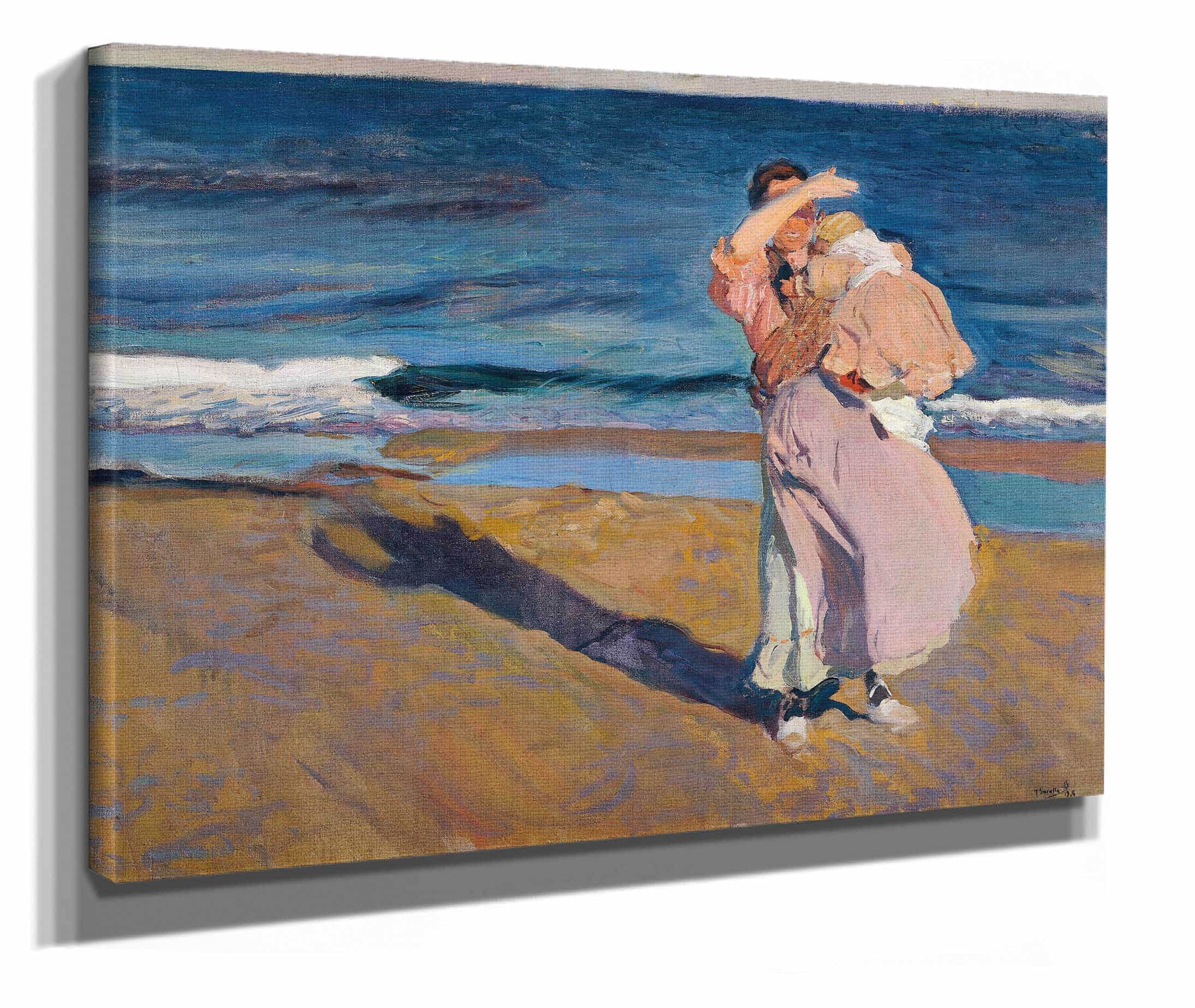 Fisherwomen With Her Son by Joaquin Sorolla