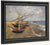 Fishing Boats On The Beach At Saintes Maries De La Mer By Vincent Van Gogh