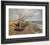 Fishing Boats On The Beach At Saintes Maries De La Mer By Vincent Van Gogh