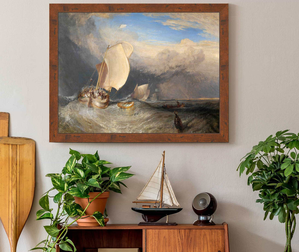 Fishing Boats With Hucksters Bargaining For Fish by Joseph Mallord William Turner