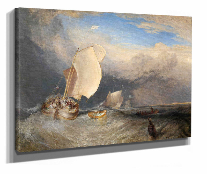 Fishing Boats With Hucksters Bargaining For Fish by Joseph Mallord William Turner