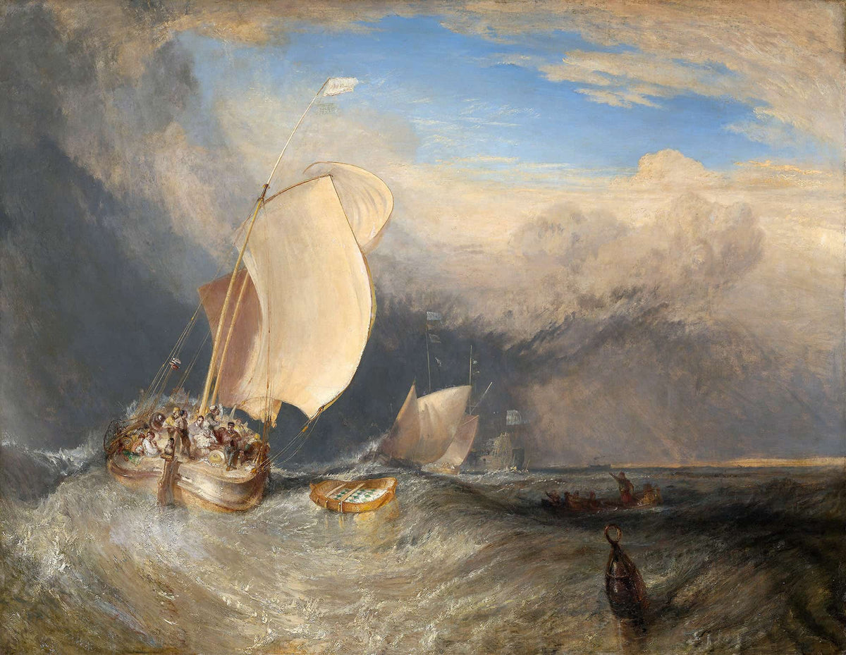 Fishing Boats With Hucksters Bargaining For Fish by Joseph Mallord William Turner