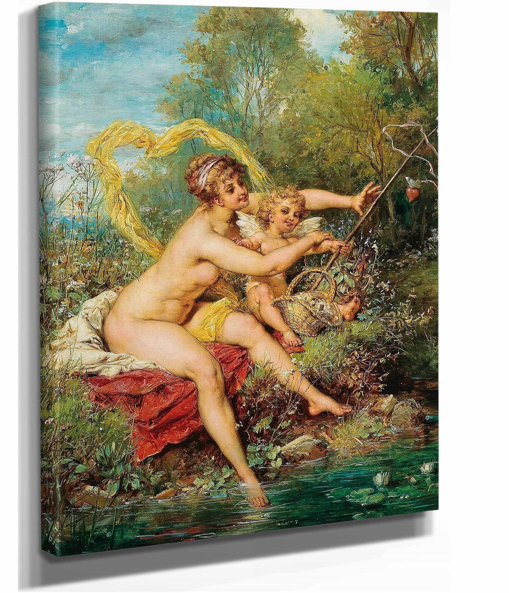 Fishing by Hans Zatzka