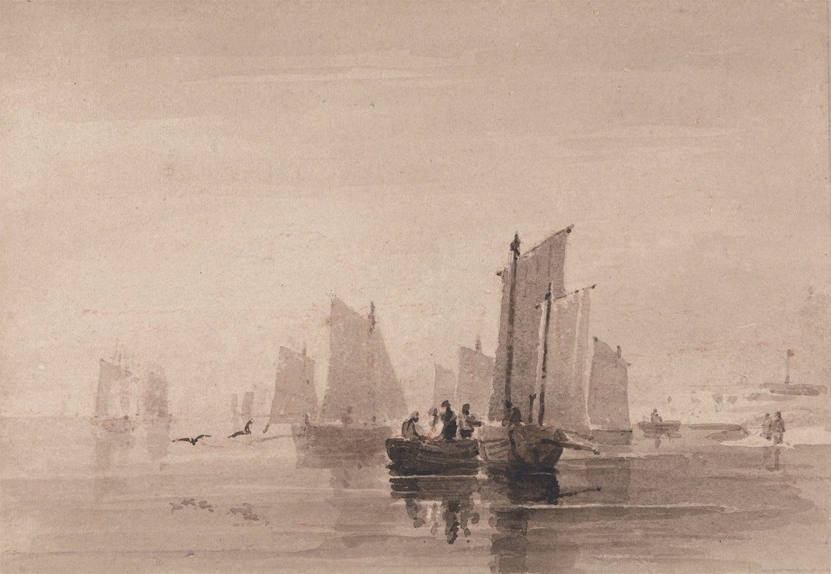Fishing Off Hastings Early S by David Cox