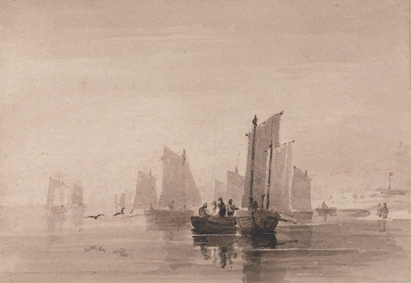 Fishing Off Hastings Early S by David Cox