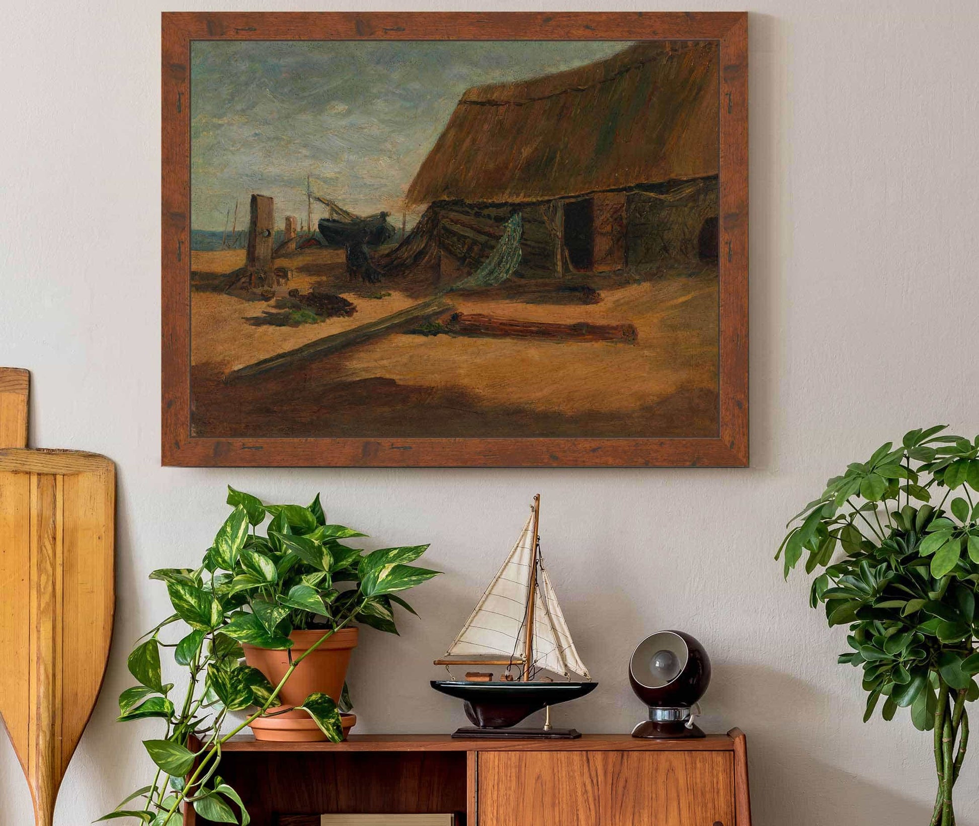 Fishing Shacks by Edward Mitchell Bannister