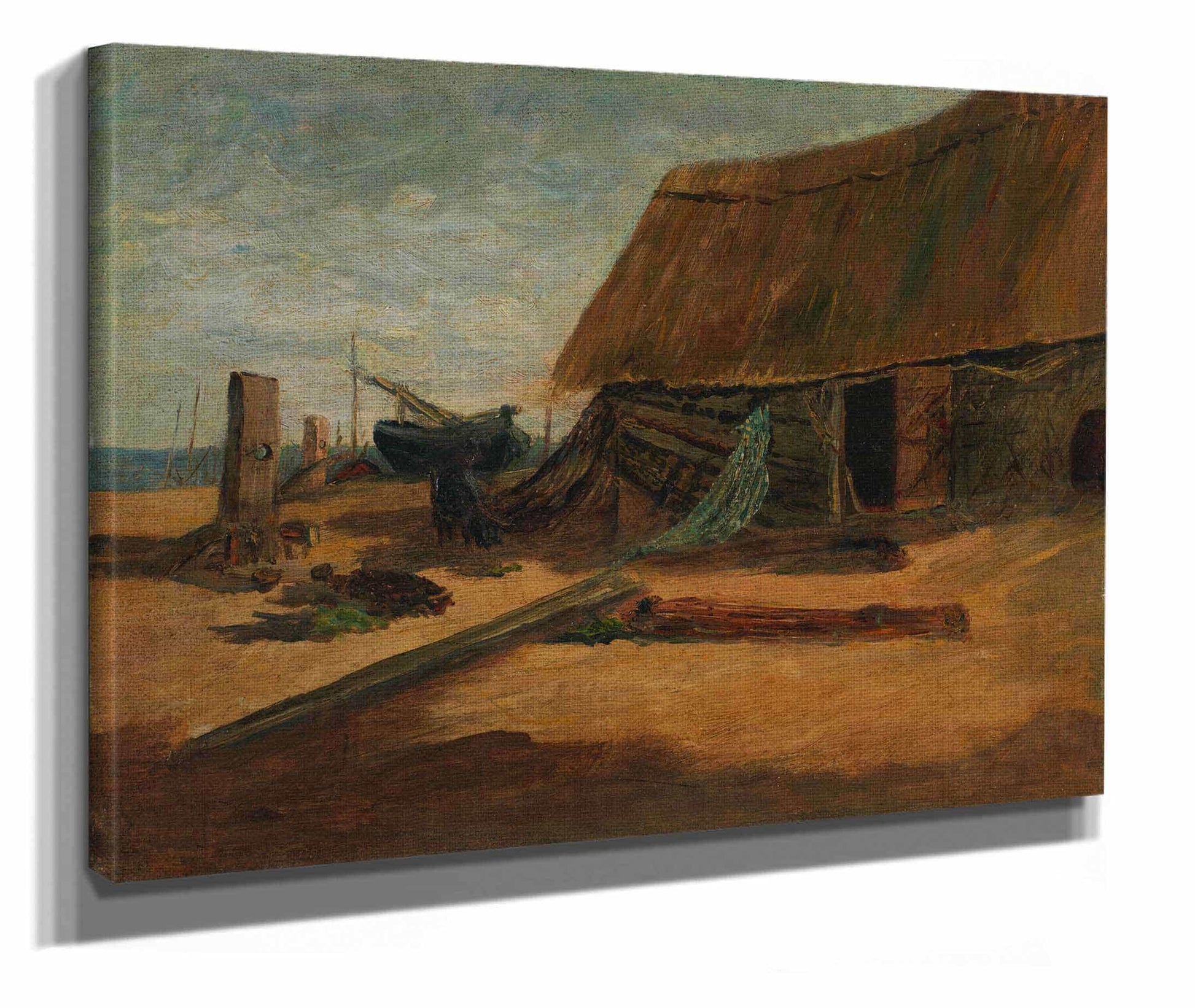 Fishing Shacks by Edward Mitchell Bannister
