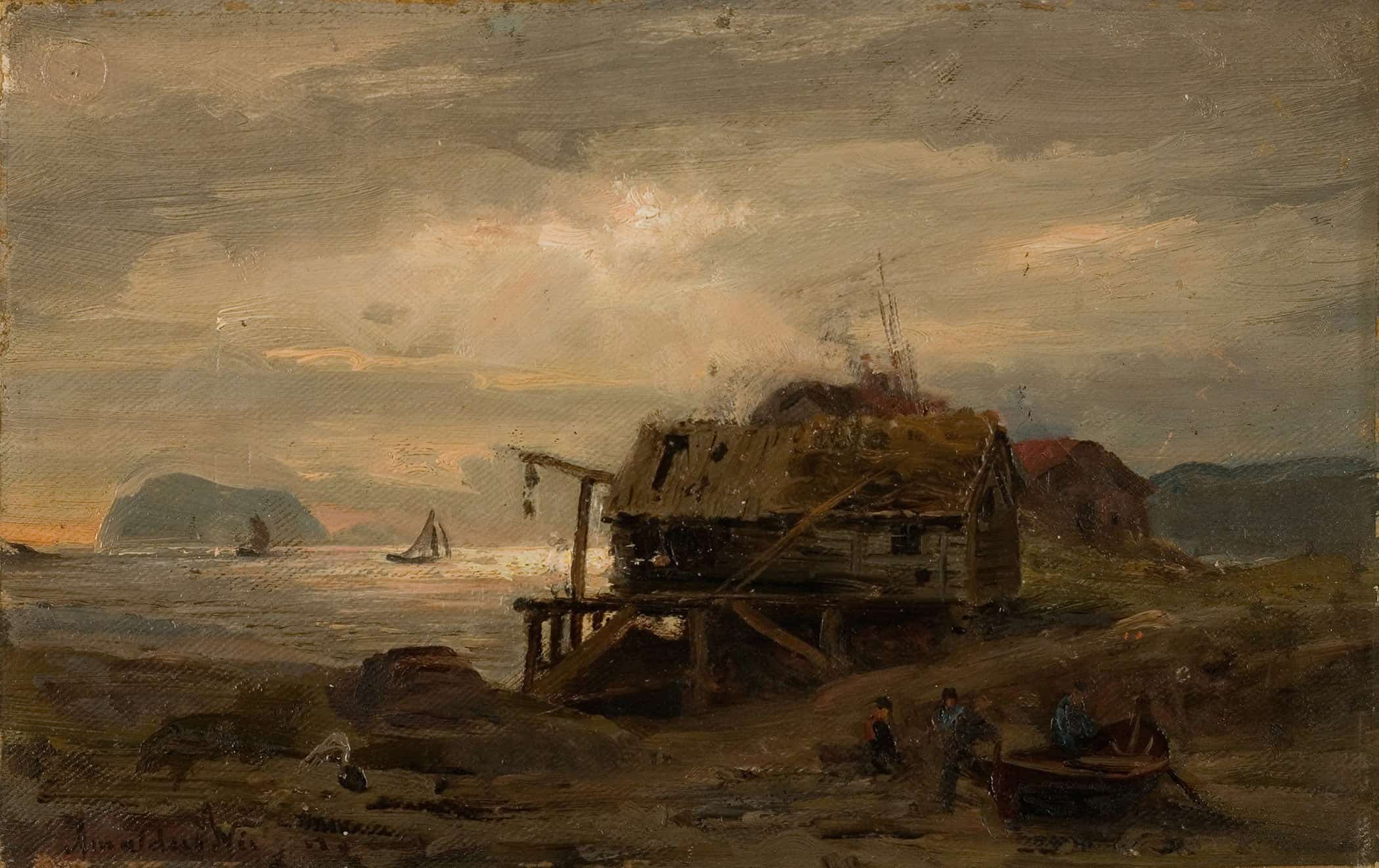 Fiskerhytter Kinn By Amaldus Nielsen