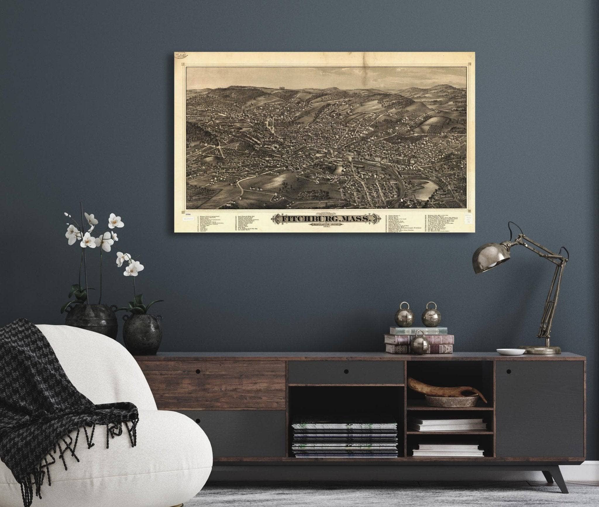 Fitchburg Mass 1882  State Of Massachusetts